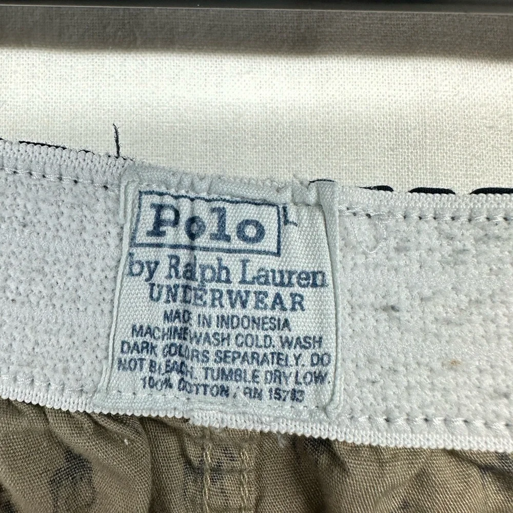 Polo Ralph Lauren Pajama Pants Tan Sleepwear Mens‎ Size L All Over Pony Print